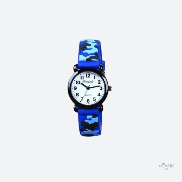 montre-enfant-3-ans-camouflage-quartz-1 Montre enfant camouflage quartz pour les petits de 3 ans