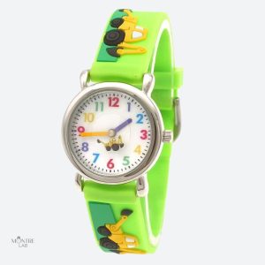 Montre silicone enfant 3 ans étanche avec motif tracteur