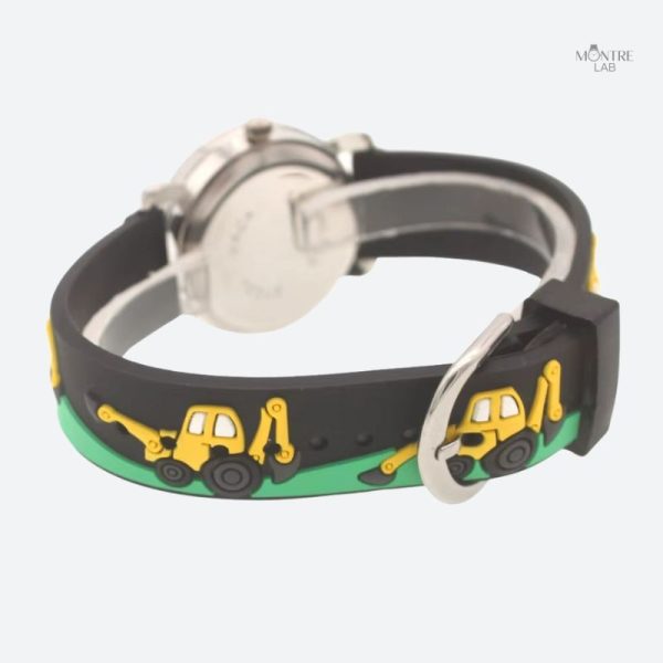 Montre pour enfant, silicone étanche thème tracteur