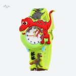Accessoire enfant : montre quartz dinosaure colorée