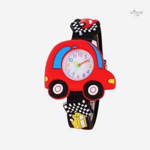 Montre Quartz enfant, thème voiture colorée