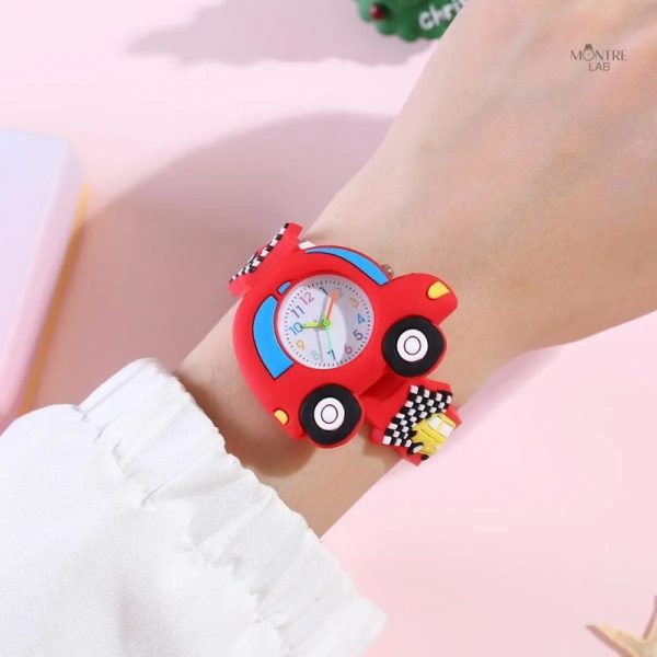 Accessoire enfant 5 ans, montre avec voiture
