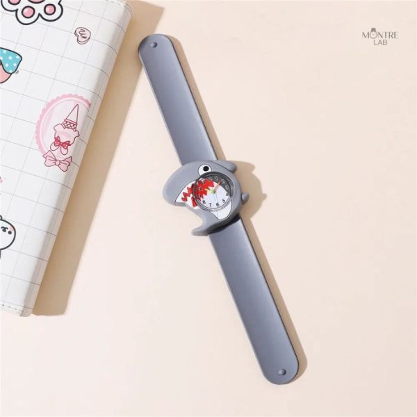 Accessoire amusant pour enfants, montre animaux en silicone