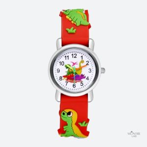 Montre enfant silicone dinosaure pour 5 ans