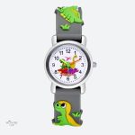 Montre dinosaure pour enfants, silicone coloré