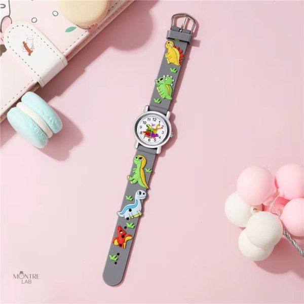Montre enfant 5 ans, thème dinosaure amusant