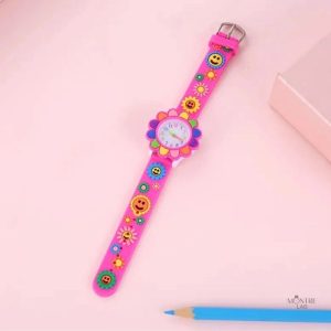 Accessoire ludique pour enfants, montre à thème floral