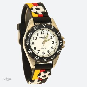 Accessoire éducatif pour enfants, montre sur le thème du football
