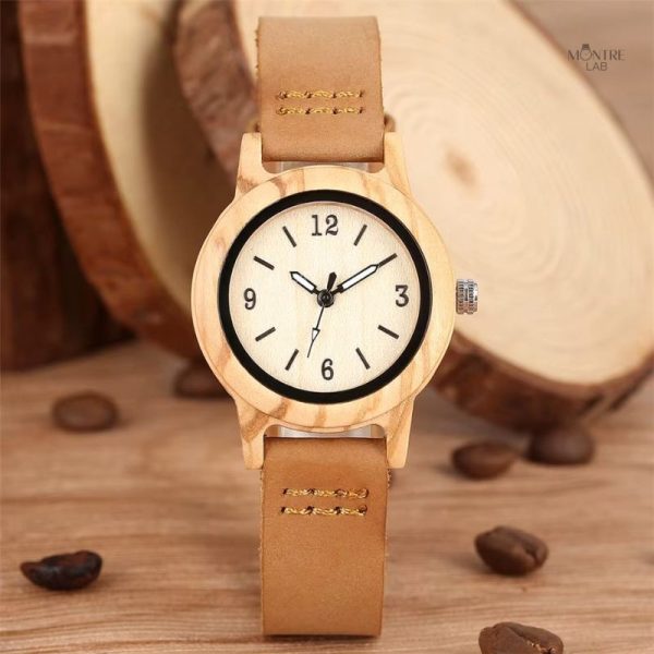 Bijou horloger en bois, parfait pour un style quotidien