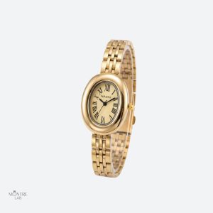 Accessoire féminin : montre à cadran ovale