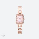 Montre carrée élégante pour femme, bracelet en acier