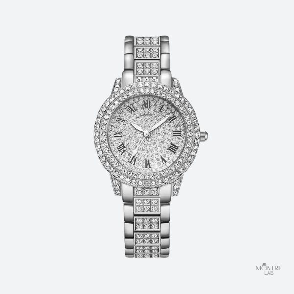 Montre raffinée pour femme, design élégant avec brillance