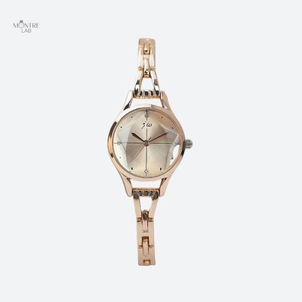 Montre Élégante Femme Quartz Cadran Épuré