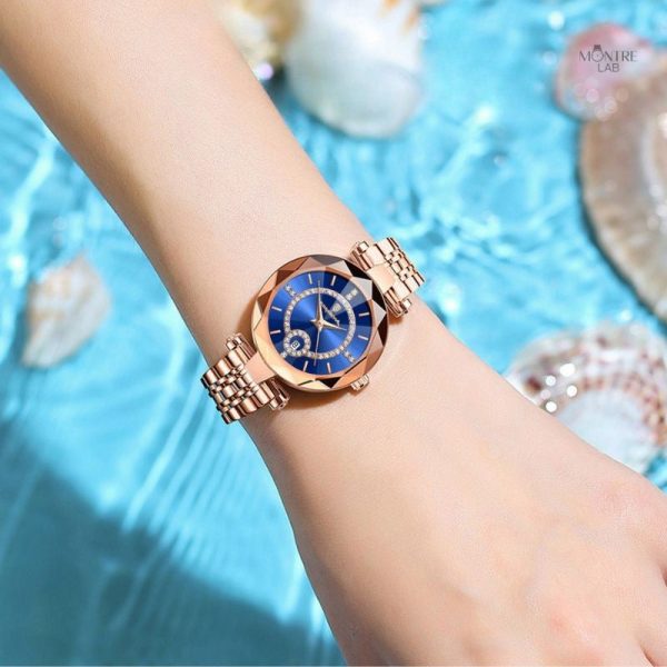 Montre à quartz pour femme, design sophistiqué et pratique