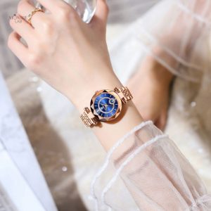 Élégante montre facettée pour un style raffiné au quotidien