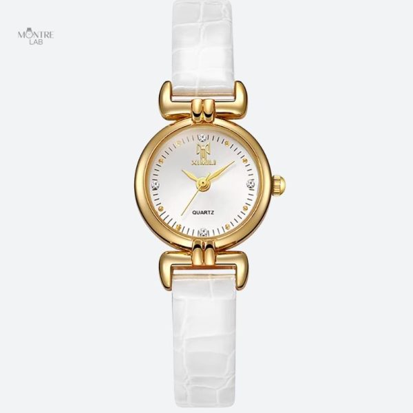 Accessoire féminin minimaliste avec cadran simple