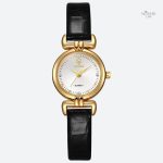 Design chic de montre femme en cuir