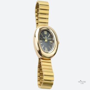 Montre Femme Ovale Dorée avec Bracelet en Alliage