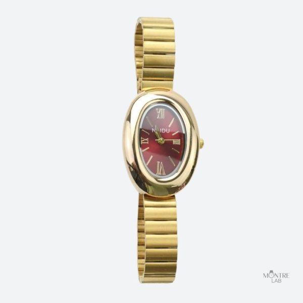 Bracelet Alliage Doré, Montre Femme Élégante
