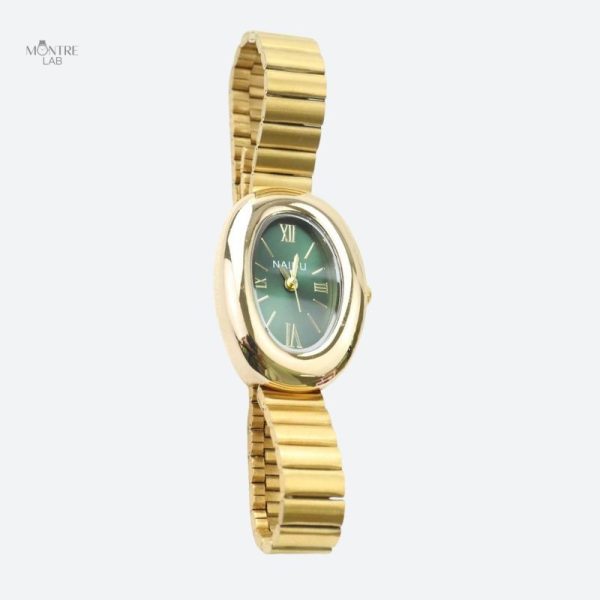 Cadran Petit en Quartz, Montre Ovale pour Femme