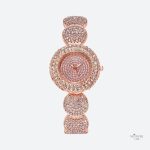 Montre femme quartz en strass scintillant