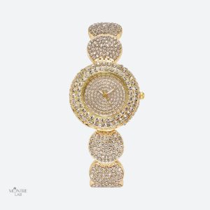 Accessoire féminin : montre en strass élégant