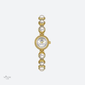 Montre Femme Quartz Élégante Perle Médiévale