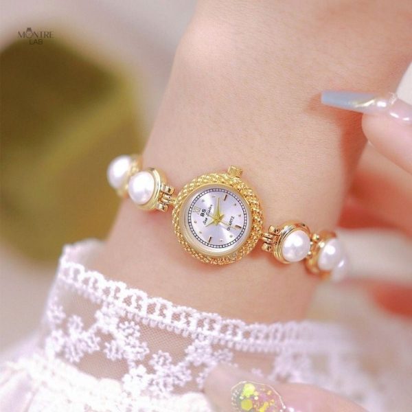 Montre en quartz pour femmes au style raffiné