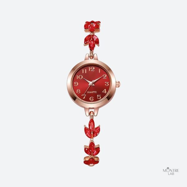 Montre à Strass pour Femme au Design Élégant