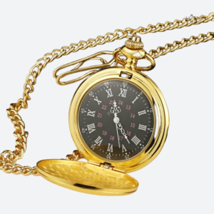 Cadran noir classique pour montre à gousset féminine