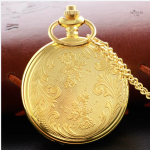 Élégante montre à gousset femme avec détail en pierre