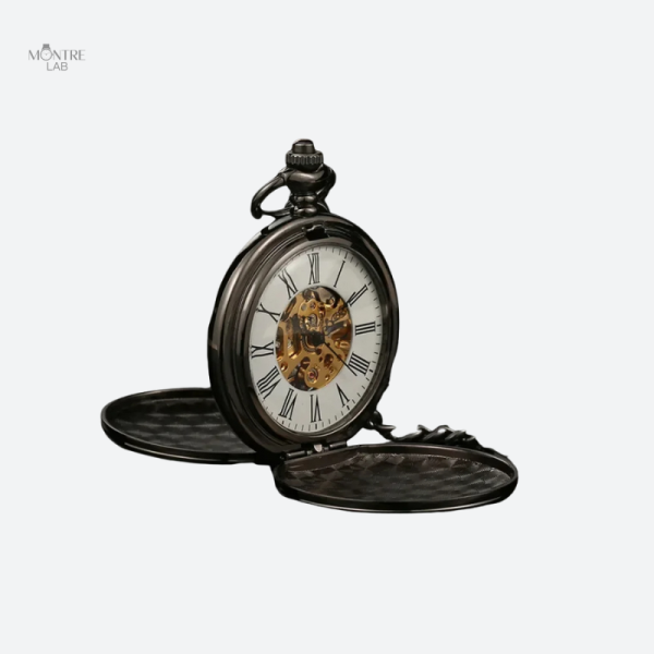 Montre à gousset double face élégante