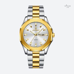 Montre Homme Acier Bicolore Quartz Jour/Date
