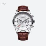 Montre homme cuir chronographe étanche style militaire