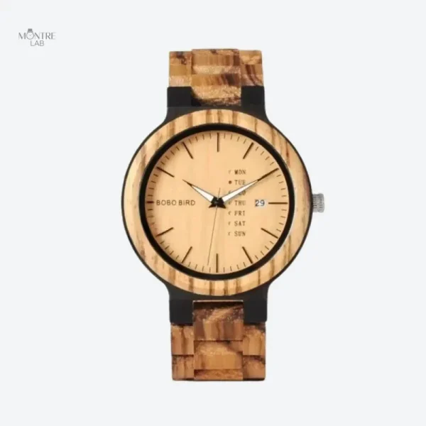 Montre en Bois Homme au design élégant et naturel