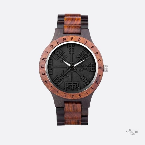 montre-homme-en-bois-viking-noir-1 Montre en Bois Viking Noir pour homme