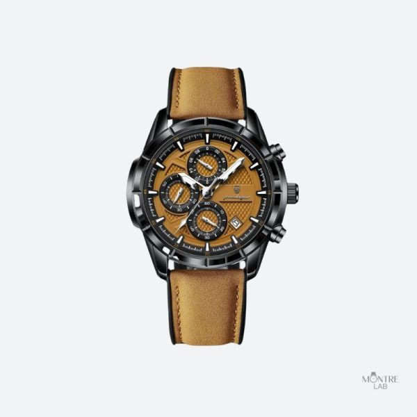 montre-homme-quartz-chronographe-cuir-1 Montre Homme Cuir Quartz Chronographe