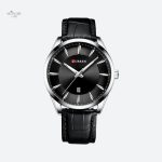Montre homme élégante en cuir avec mouvement à quartz
