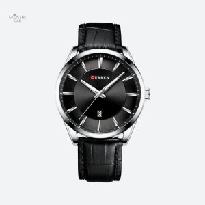 Montre homme élégante en cuir avec mouvement à quartz