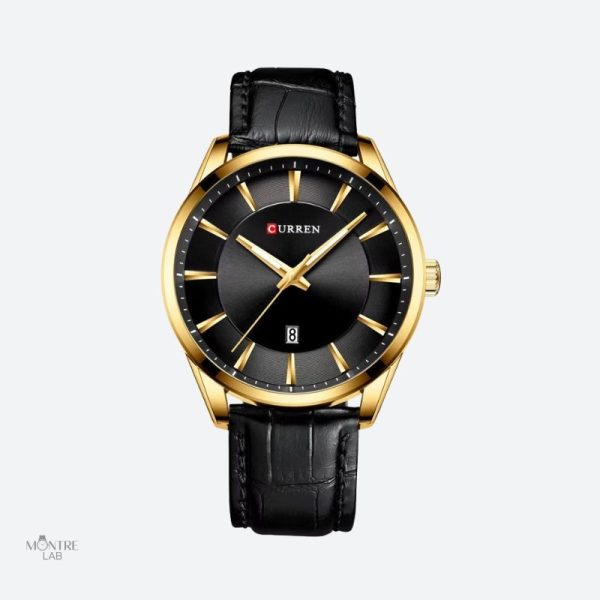 Montre en cuir pour homme au style raffiné et intemporel
