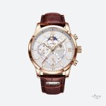 Montre en cuir pour homme, design moderne et étanche