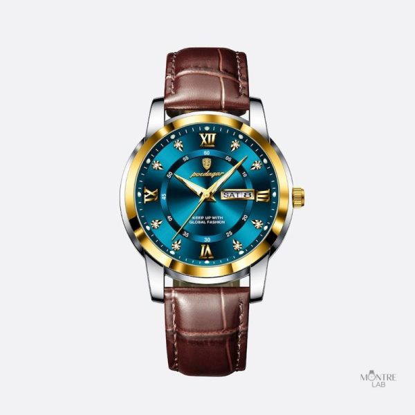 montre-homme-quartz-elegante-avec-bracelet-cuir-1 Montre Homme Quartz Élégante Cuir