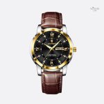 Montre élégante pour homme avec bracelet en cuir
