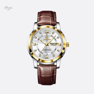 Accessoire de mode masculin, montre quartz raffinée