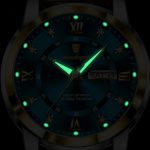 Élégante montre homme, bracelet en cuir sophistiqué