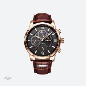Montre homme cuir quartz étanche style casual