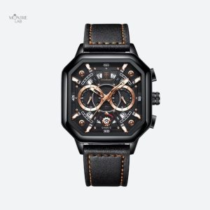 Montre homme cuir sport étanche quartz