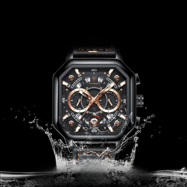 Accessoire homme, montre quartz, style décontracté