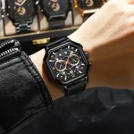 Montre sportive en cuir, parfaite pour le quotidien