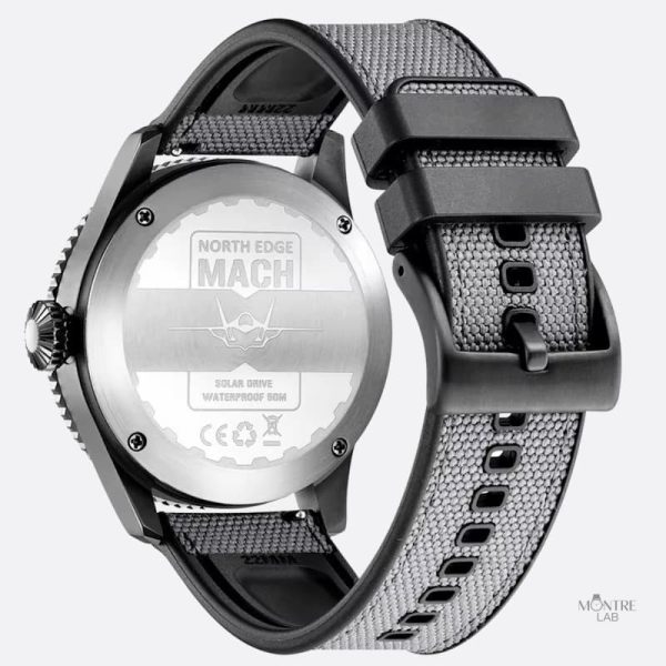 Accessoire homme : montre solaire au bracelet en nylon